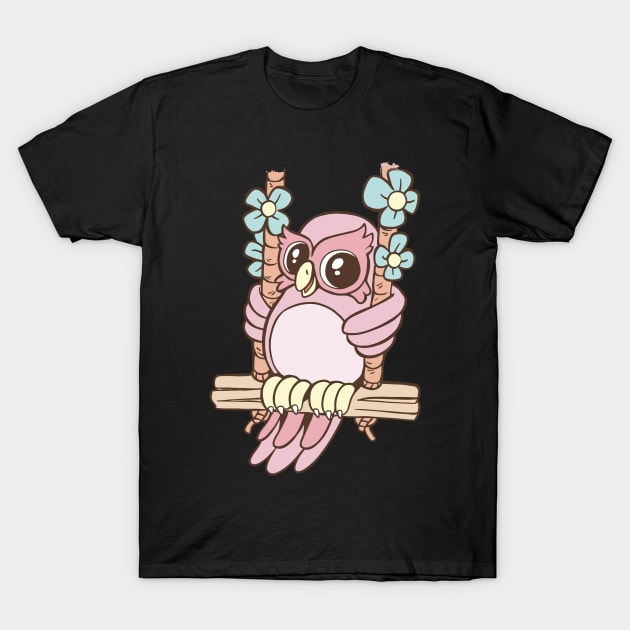 Pink Bird T-Shirt by zaher97